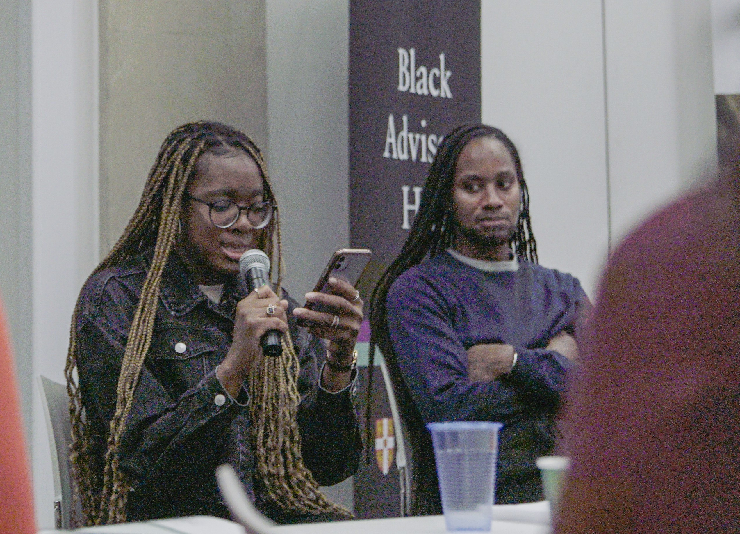 Christabel Okongwu performing her spoken word poem