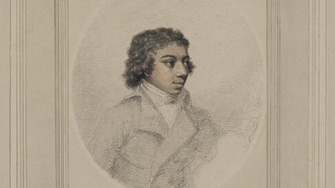 Portrait painting of George Bridgetower by Henry Edridge circa 1795-1800