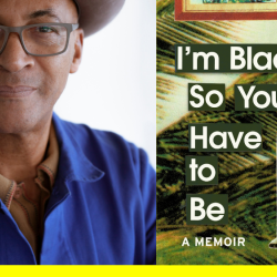 Advert for I'm Black So You Don't Have To Be - a memoir - at the Cambridge Literary Festival