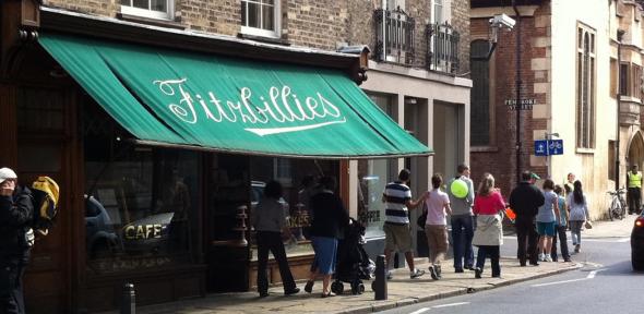 Fitzbillies Cafe in central Cambridge